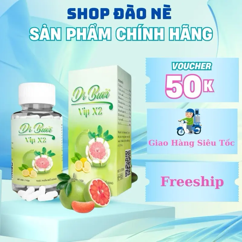 { Chính Hãng } Dr Bưởi vip 2 thực phẩm bổ sung vitamin hỗ trợ chăm sóc sức khoẻ người lớn
