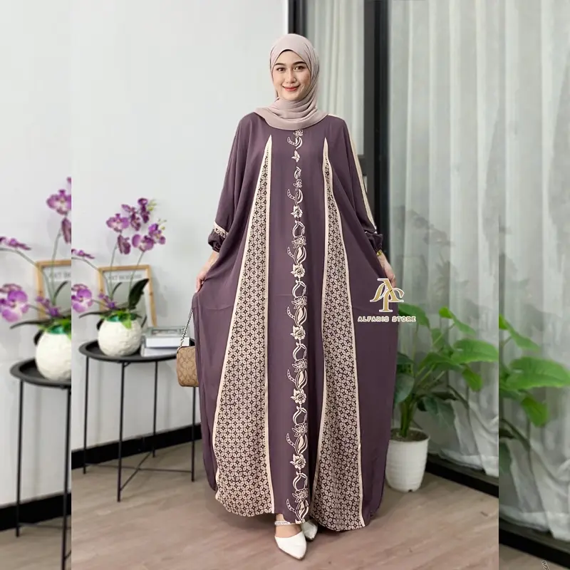 Kaftan Motif Fatma Rayon Premium Jumbo Ld 180 cm 2