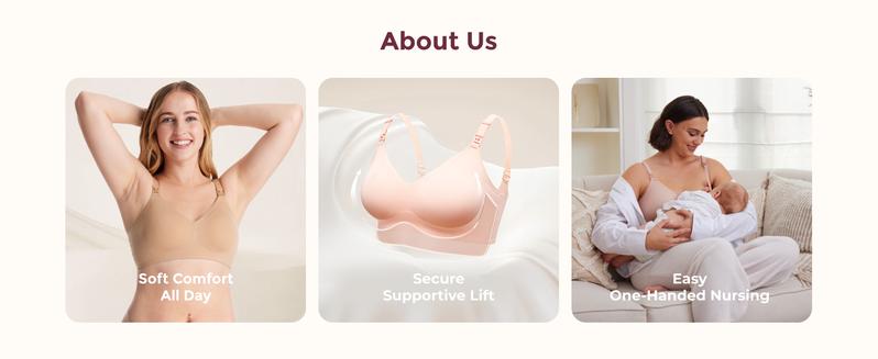 Product Introduction of Momcozy YN21 Nursing Bras For Breastfeeding Seamless Ultra Comfort Maternity Bra, Natural Shape, Pregnancy Sleep Bralette 3