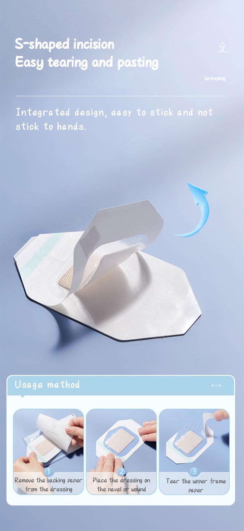 Product Introduction of TEN-M JOURNEY Baby Navel Sticker for Sterile Dressing - Breathable & Waterproof Umbilica Cord Protection for Newborns 4