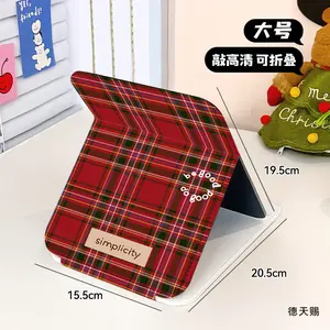 Beauty Cermin Rias Lipat Aesthetic Kaca Cermin Dandan Model Dompet Lipat Mini Pocket Mirror Cermin Rias Traveling Souvenir Ultah Kaca Cermin Lucu Beauty Mirror Kecil Motif Fashion Grid DHZJ337A