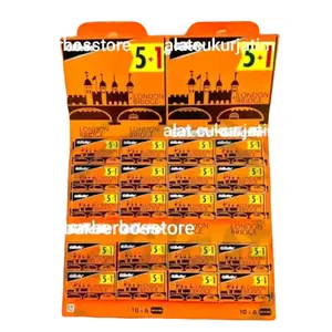 Silet London Bridge 1Renteng isi 120pcs - Pencukur Wajah Jenggot Kumis Pria
