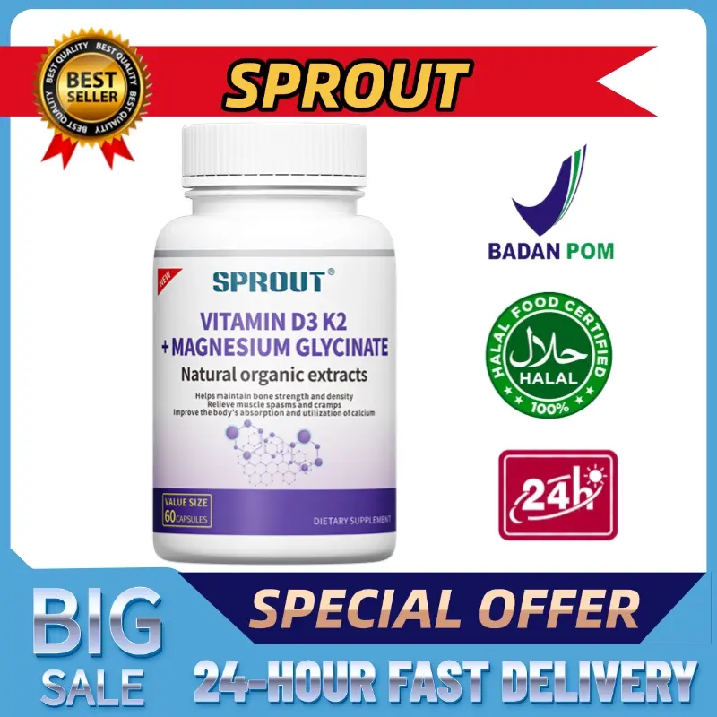 Vitamin D3K2 + Magnesium Glisinat, kombinasi untuk kesehatan tulang, otot, dan sistem kekebalan