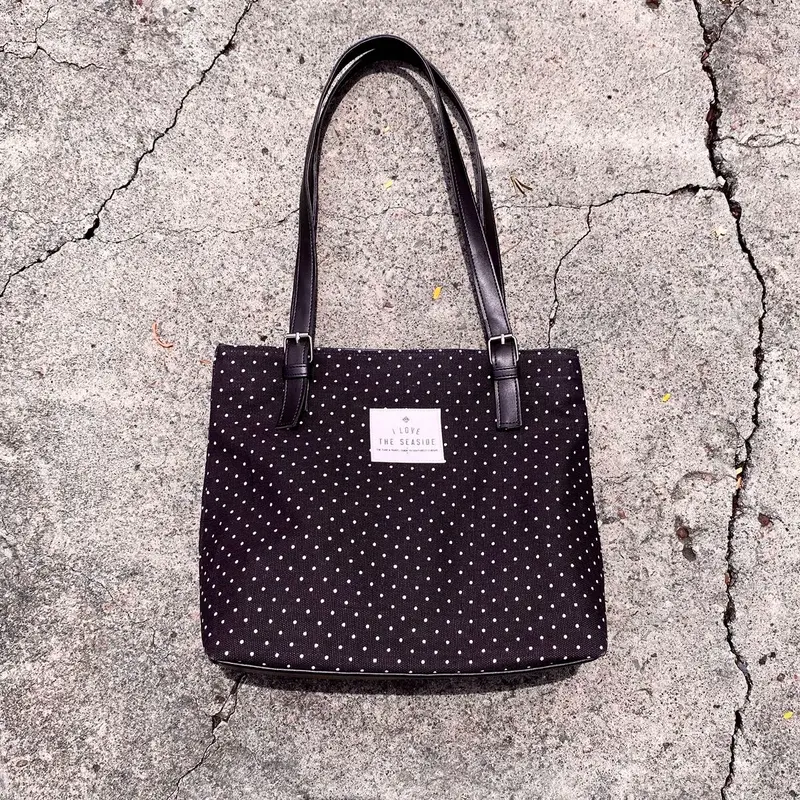 LOVINELA Tas Wanita Polkadot Tote Bag 5