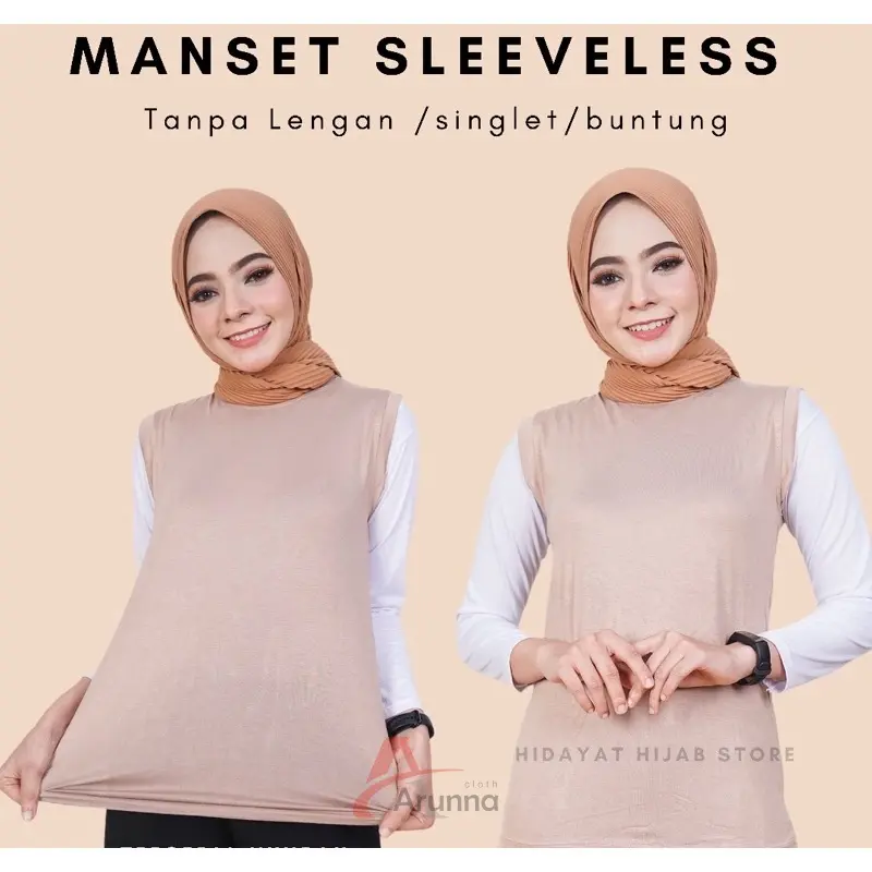 inner tanpa lengan Manset Buntung Wanita turtleneck Kerah tinggi 8
