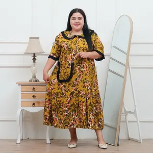 TERBARU DAN VIRAL DASTER SAKU JUMBO LD 130 MUAT BB 100 KILO DRESS SAKU BAHAN RAYON PREMIUM BEST SELLER TERLARIS Busui