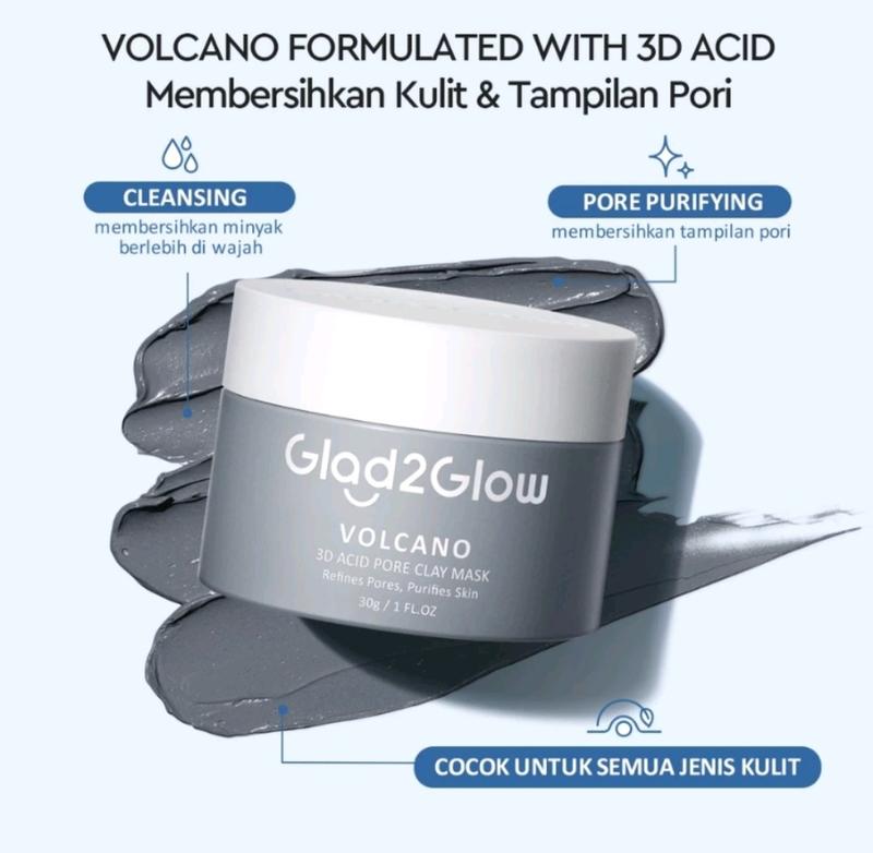 Product Introduction of GLAd2Glow pomegranate niacinamide brigthtening clay stick mugwort acne clay mask stick 7