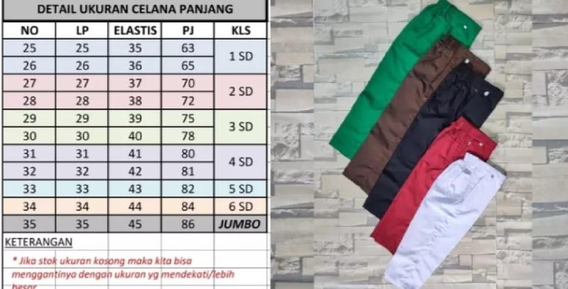 Product Introduction of Seragam SMP Panjang Cokla t/ SMA Celana Panjang Coklat / Seragam Pramuka / Seragam Sekolah Celana SMP Celana SMA Panjang Coklat 0