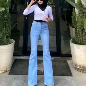 Highwaist Celana Cutbray Jeans Street Premium Denim