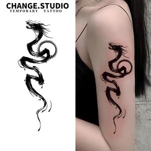 Hình Xăm Tạm Thời, Hình Xăm Rồng, Không Thấm Nước, Chống Trơn Trượt, Kéo Dài Trong 15 Ngày. Miếng Dán Hình Xăm