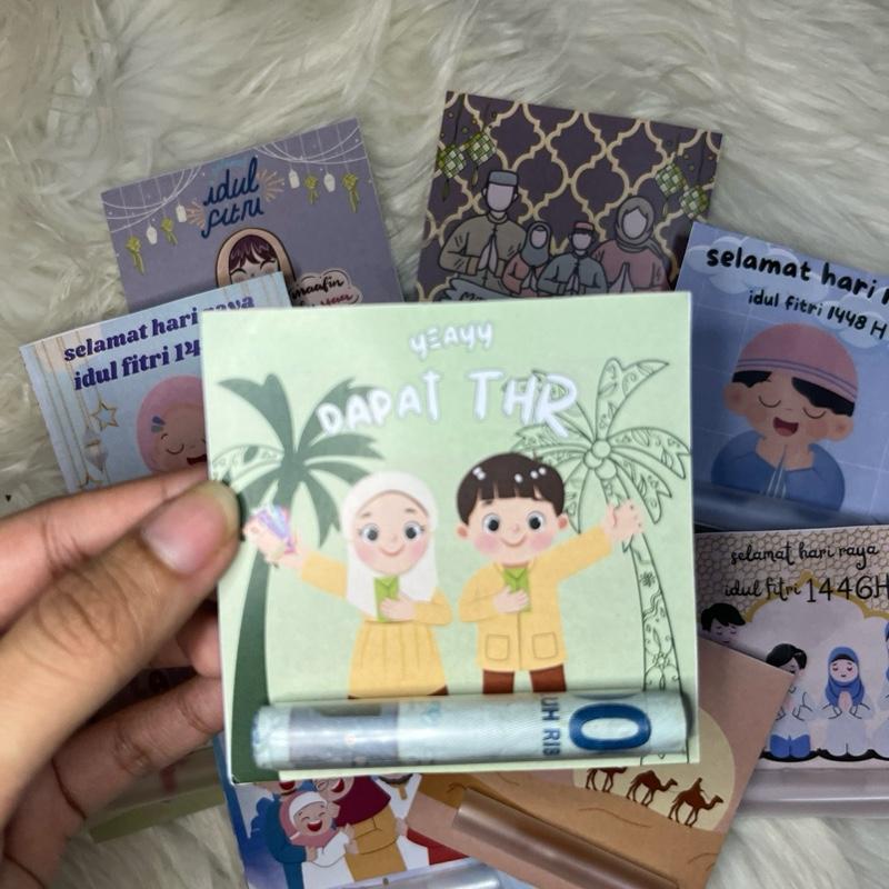 Amplop Lebaran Cartoon Unik Isi 10 dengan Sedotan dan Pelastik 2