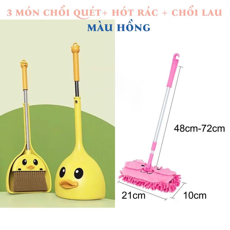  Bộ Đồ Chơi Chổi Hót Rác Và Cây Lau Nhà Cho Bé Thực Hành Cuộc Sống Mini Dạy Trẻ Kỹ Năng Làm Việc Nhà 