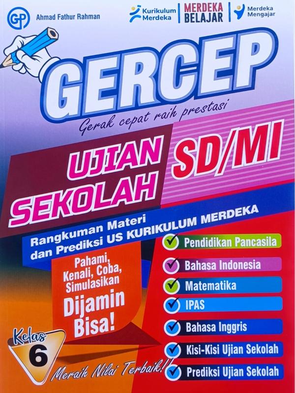 Buku Bank Soal Ujian Sekolah Kurikulum Merdeka Kelas 1,2,3,4,5,6 SD/MI Tahun 2024/2025 Sesuai Kisi Kisi Dan CP Terbaru - Gercep 7