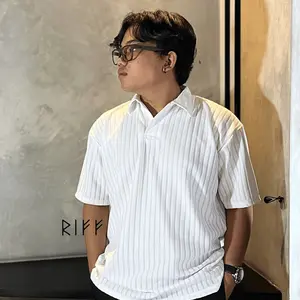 Kaos Polo Knit Oversize Polo Tshirt Knit Premium Polo Tshirt Korean Style Kaos Polo Kantor Kaos Polo Casual | RIFF CO
