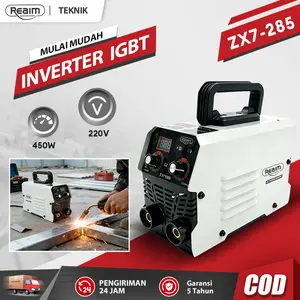 Reaim Mesin Las Inverter MMA ZX7-285 105A 450 Watt Inverter Mesin Las Logam IGBT 220V/50Hz 20-120A COD