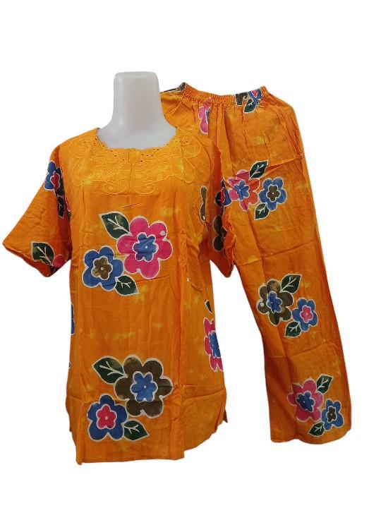 Product Introduction of SETELAN BORDIR DEWASA WANITA STANDAR Baju Celana Panjang Katun Motif Remaja 8