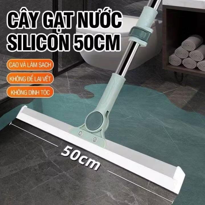 Chổi Gạt Nước Sàn Nhà Tắm Cỡ Lớn Chổi Quét Nhà Gạt Nước Và Lau Kính Đầu Silicon Dẻo Tiện Lợi