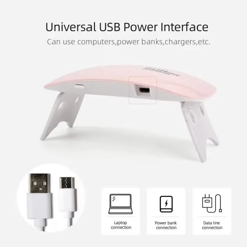SUN Mini Pengering Kutek Kuku UV LED Nail Dryer 6W premium Termurah 2