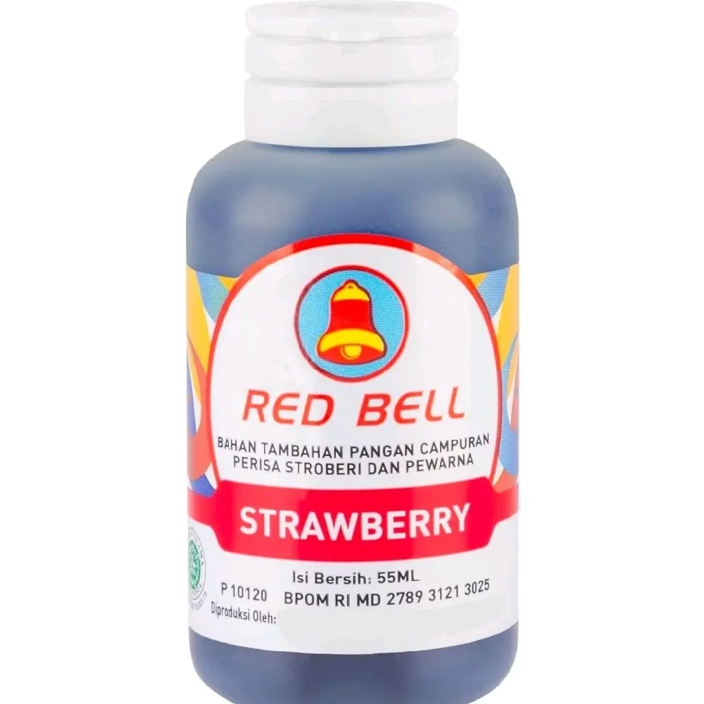 Red Bell Pasta Strawberry 55ml - Bahan Tambahan Pangan Campuran Perisa Stroberi dan Pewarna Food Grade