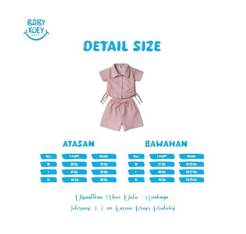 Oneset Kemeja Salur Anak Setelan Anak Perempuan Setelan Kemeja Salur anak Perempuan Usia 1-5 Tahun