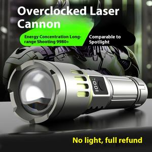 ไฟฉาย LED กลางแจ้ง, นาโนอลลอยด์, ไฟฉายไฮไลท์กลางแจ้ง, แบบพกพาและชาร์จไฟได้, ส่องสว่างเป็นพิเศษ, ซูมแสงไส้เลื่อน, ระยะไกล, เหมาะสำหรับการสังเกต