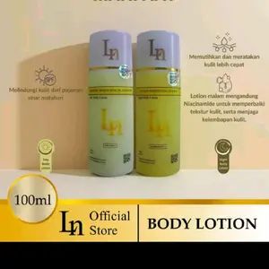 Lotion ORI LN 10x dosting whitening  dosis++ 10% Alpha arbutin & niacinamide  isi 2 BPOM varian siang dan malam handbody lotion dosis tinggi PEMUTIH BADAN