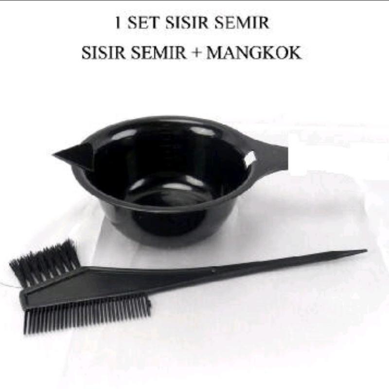 MANGKOK CAT RAMBUT / MANGKOK sisir SEMIR RAMBUT 1 set  / ALAT SEMIR RAMBUT 0