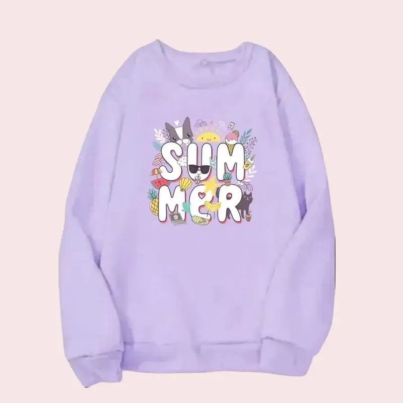 Baju Atasan Anak Remaja Perempuan Lengan Panjang Kaos Sweater Fashion 2