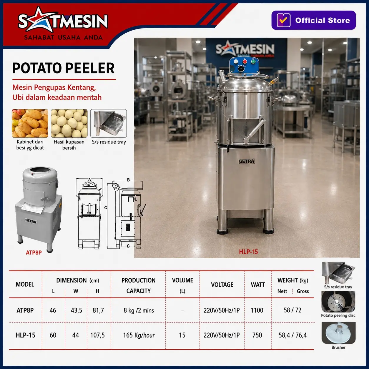 ATP-8P GETRA GETRA GARANSI 1 TAHUN