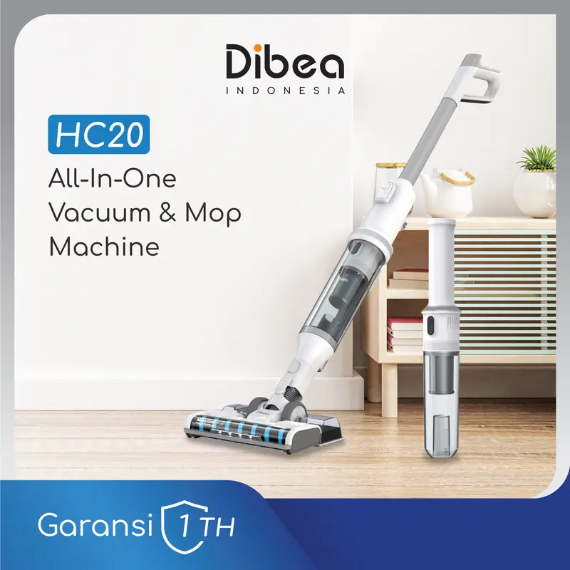 DIBEA HC20 Handheld Cordless Stick Vacuum Cleaner Penyedot Debu Nirkabel Air Mesin Baterai Membersihkan 0