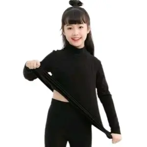 manset kaos polos anak lengan panjang kerah tinggi