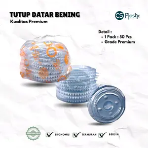 Tutup Datar Bening Tutup 0z Datar Untuk gelas Uk 10 0z Sampai 22 0z