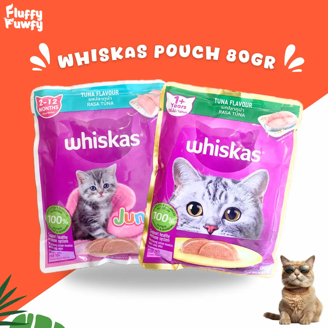 Whiskas Pouch 80 gram Makanan Basah Kucing Nutrisi Lengkap