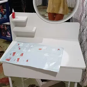 Homedoki Meja Rias/Meja Rias Aesthetic/Meja Rias Minimalis/Meja Rias Led/Meja Rias Lampu/Meja Rias Sliding/Meja Make up