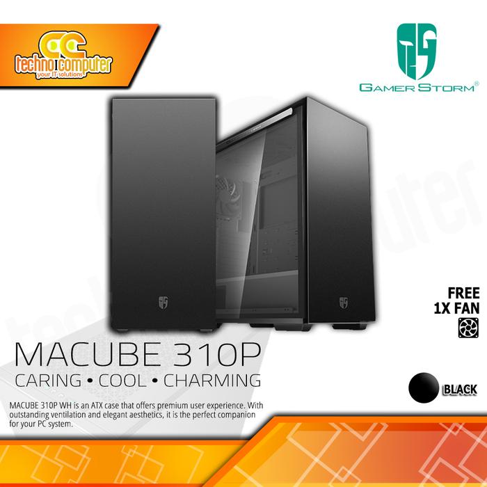 Gambar Casing Gaming Deepcool macube 310p White & Black dari Techno Computer Bali Kota Denpasar Tokopedia