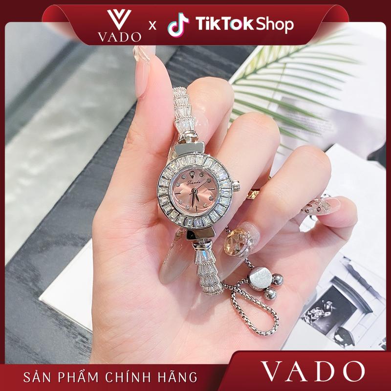[MEGA - DHJ2101] Đồng Hồ Nữ Đẹp Sang Chảnh, Dây Kim Loại, Đính Đá Phong Cách Sang Trọng - JRANDE DHJ2101