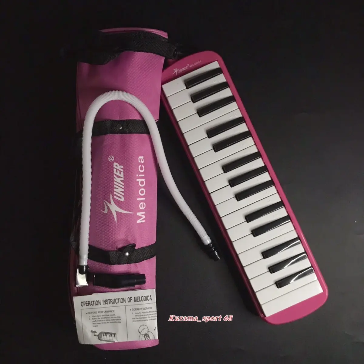 PIANIKA UNIKER MELODICA ORIGINAL TAS COVER PINK 32 KEY MURAH BEKUALITAS Asli