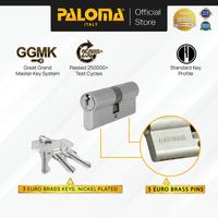 Gambar PALOMA Cylinder Kunci Pintu Silinder Double Cylinder Knob Standard Key Brass Kuningan Gold Emas Satin Silver Antique Antik Black Hitam Gunmetal Gun Metal CLP 303 304 305 306 307 324 333 334 335 336 337 343 344 345 346 347 - 60 mm, Satin Brass dari PALOMA Official Kota Administrasi Jakarta Timur 3 Tokopedia