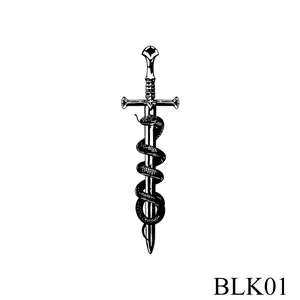 [INKNIGHT] 【BLACK 1】Tato Temporer/Tattoo Temporary/Temporary Tattoo ANTI AIR BERKUALITAS IMPORT ECER Tubuh