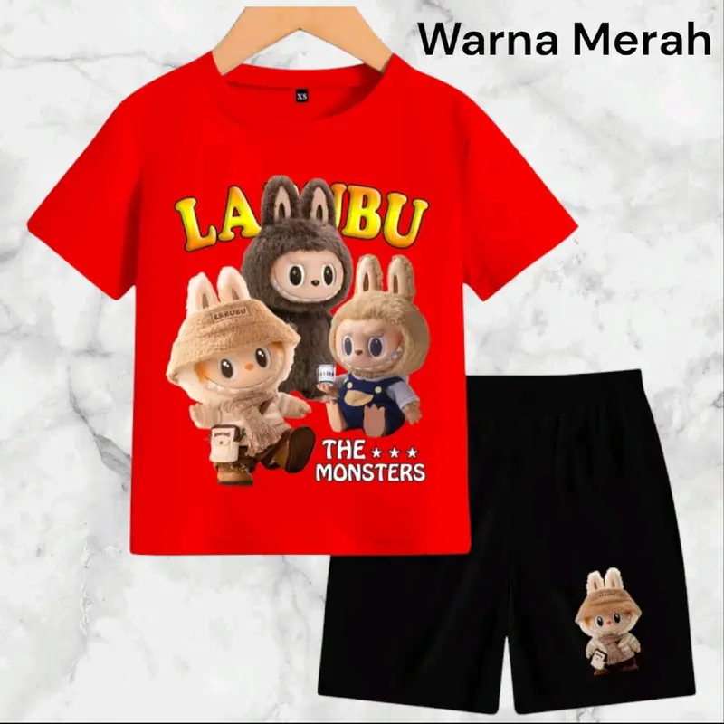 Setelan Baju Anak-Anak Labubu Terbaru - Banyak Warna DTF - Fashion Kids 2