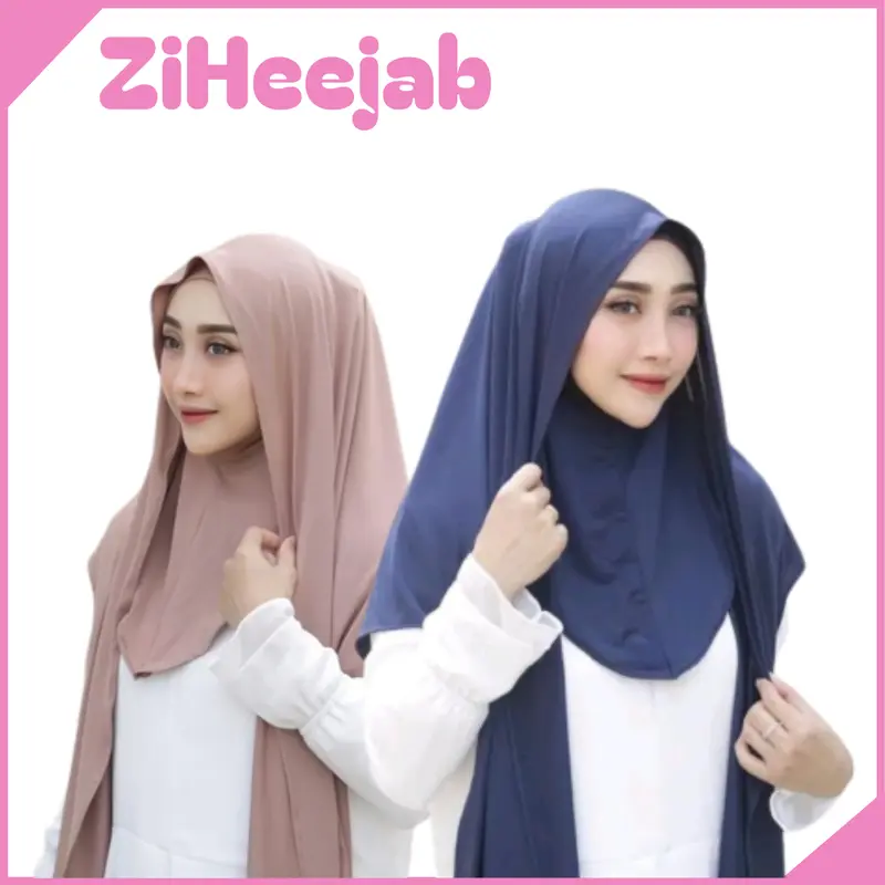 Pashmina Oval Inner 2In1 /  Pashmina Instan Jersey Menutup Leher / Pastan Dewasa 0