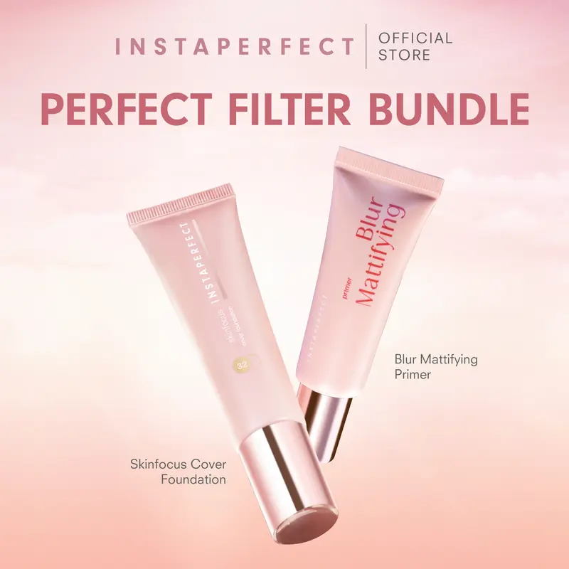 [175K GET 2] Instaperfect Perfect Canvas Set (Skinfocus Cover Foundation & Blur Mattifying Primer) 0