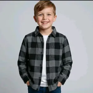 kemeja flanel anak lengan panjang motif best seller