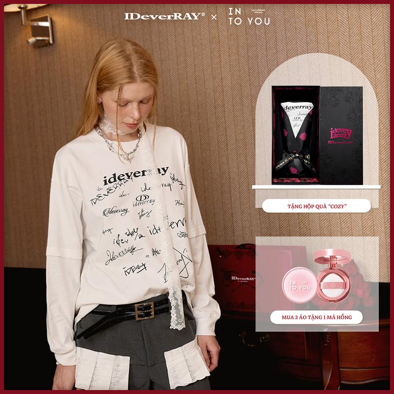 HỘP COZY Áo thun IDeverRAY x Phạm Thừa Thừa unisex nam nữ cao cấp thời trang chính hãng - Hộp quà tặng Love Sign form oversize chất liệu vải cotton 260gsm
