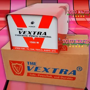 The VeXtra Dua Lubang Auto Start Inverator Anti Jeglek Penghemat Listrik Satu Lubang Alat Peralatan Elektronik Max 1500 W Body Besi Automatic Super Power Saving Starting Energy Saver Toko Majid