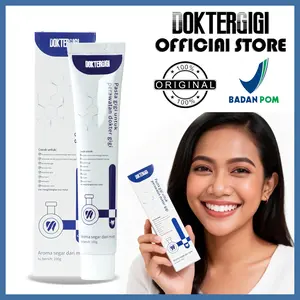 DOKTERGIGI Pasta Gigi Biofarmasi Herbal 100g COD – Teknologi Perbaikan Cepat untuk Gigi Goyang, Bau Mulut & Pemutihan Gigi | COD