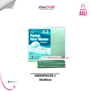 Underpad Dr. J Perlak Alas Popok 60 x 90 cm Onemed Isi 10 Lembar Waterproof