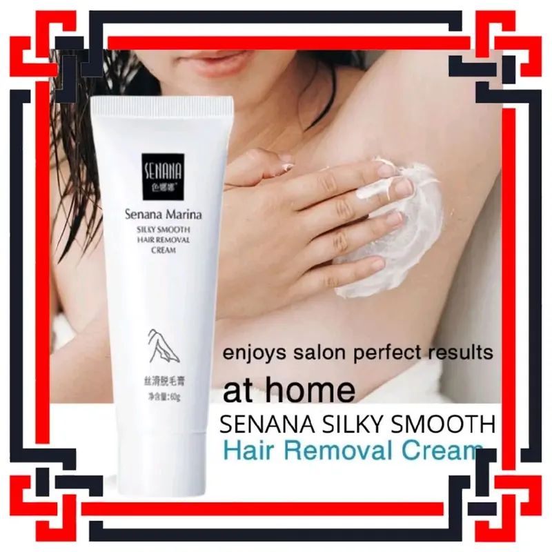 LS [ FREE SPATULA ] SENANA MARINA Cream Perontok Bulu Ketiak Krim Penhilang Bulu Hair Removal Wax Waxing 0