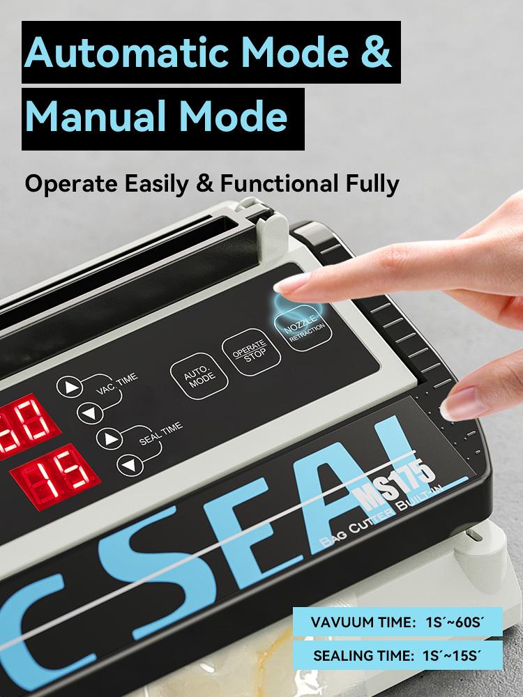 Product Introduction of Nozzle Vacuum Sealer Works with Smooth Bag Portable Machine Sealer Machine Vacuum Bag 5