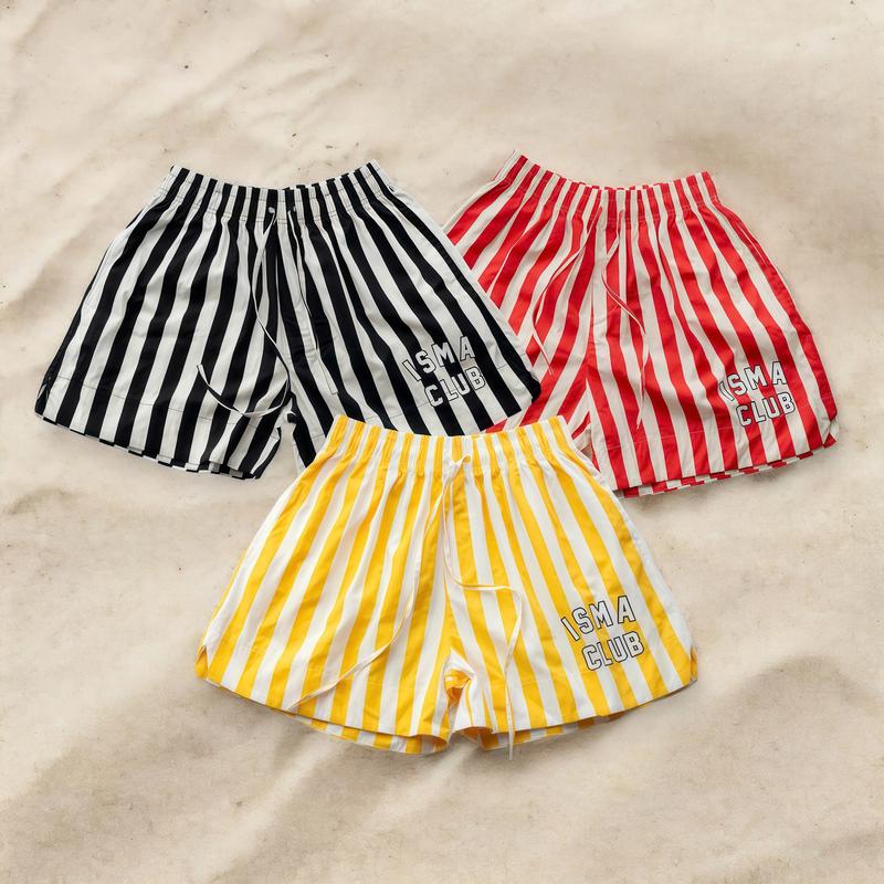 [GIAO LIỀN] Quần Short Sọc Đi Biển INSOMNIA Ống To Trên Gối Unisex - PS018